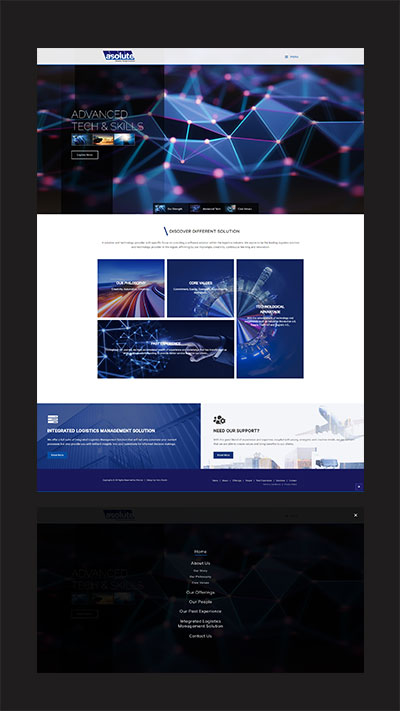 Company web design for ASolute - Henz Studio