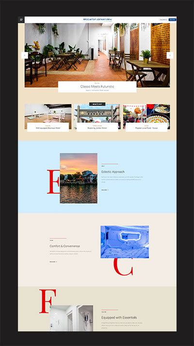 Company web design for Riccarton JonerView Hotel - Henz Studio