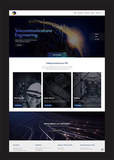 Company web design for Seri Pancar - Henz Studio
