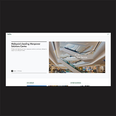 Company web design for STS Group - Henz Studio