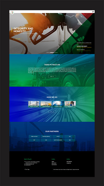 Website for Taam Petroleum Ltd. - Henz Studio