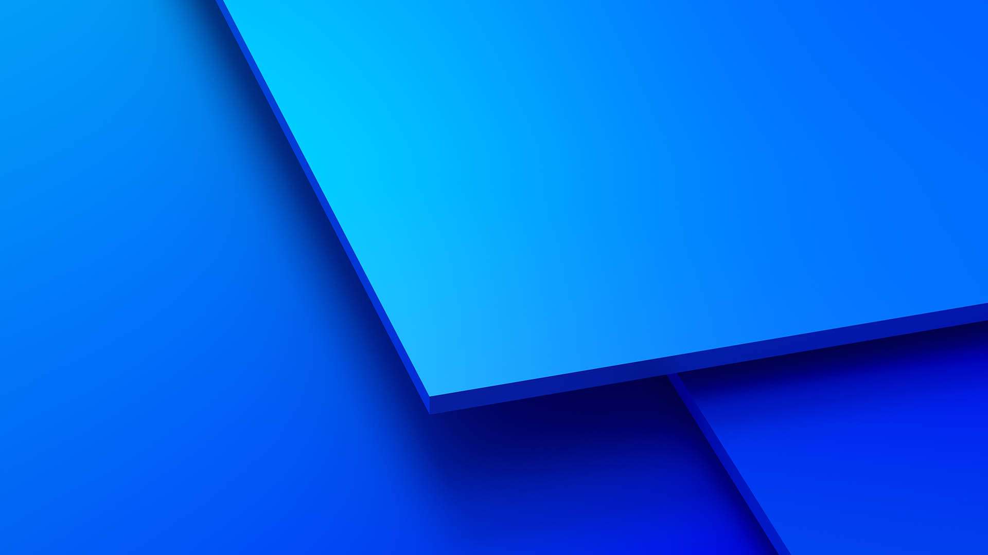 Signature abstract background with 3D pieces in blue